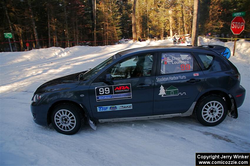 Sandy Liversidge / Tiago Lourenco Mazda Speed 3 on SS15, Agren-Hunters II.