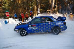 Evan Mosley / Brandon Opperthauser Subaru WRX on SS15, Agren-Hunters II.