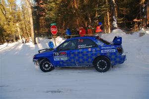 Evan Mosley / Brandon Opperthauser Subaru WRX on SS15, Agren-Hunters II.