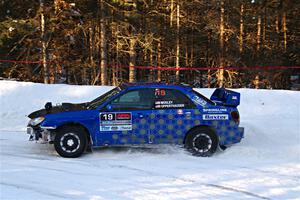 Evan Mosley / Brandon Opperthauser Subaru WRX on SS15, Agren-Hunters II.