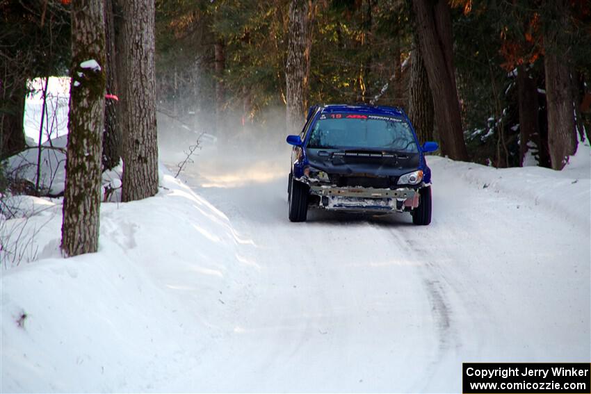 Evan Mosley / Brandon Opperthauser Subaru WRX on SS15, Agren-Hunters II.