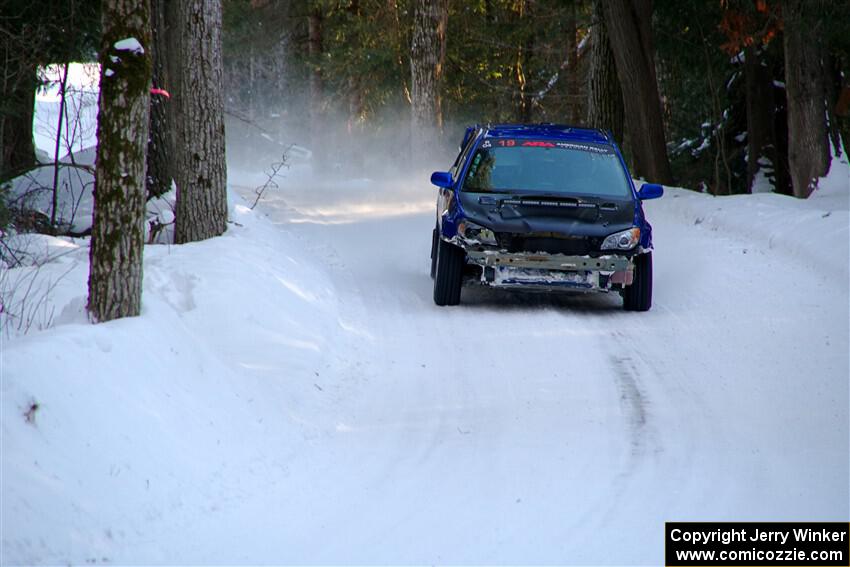 Evan Mosley / Brandon Opperthauser Subaru WRX on SS15, Agren-Hunters II.