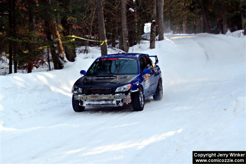 Evan Mosley / Brandon Opperthauser Subaru WRX on SS15, Agren-Hunters II.