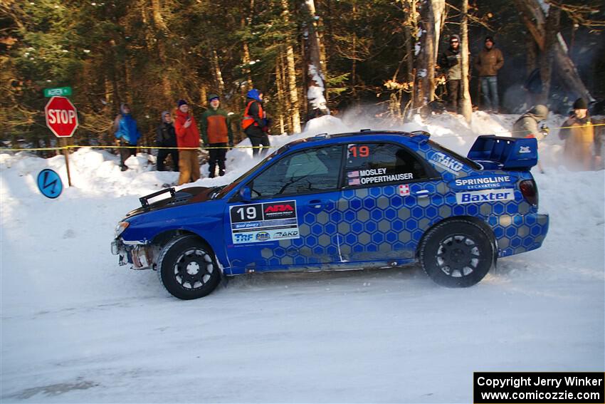 Evan Mosley / Brandon Opperthauser Subaru WRX on SS15, Agren-Hunters II.