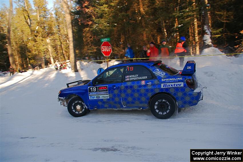 Evan Mosley / Brandon Opperthauser Subaru WRX on SS15, Agren-Hunters II.