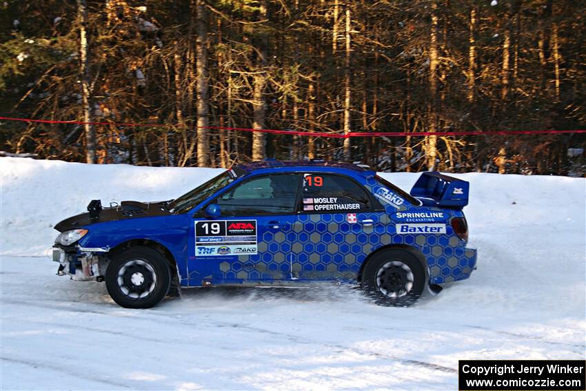 Evan Mosley / Brandon Opperthauser Subaru WRX on SS15, Agren-Hunters II.