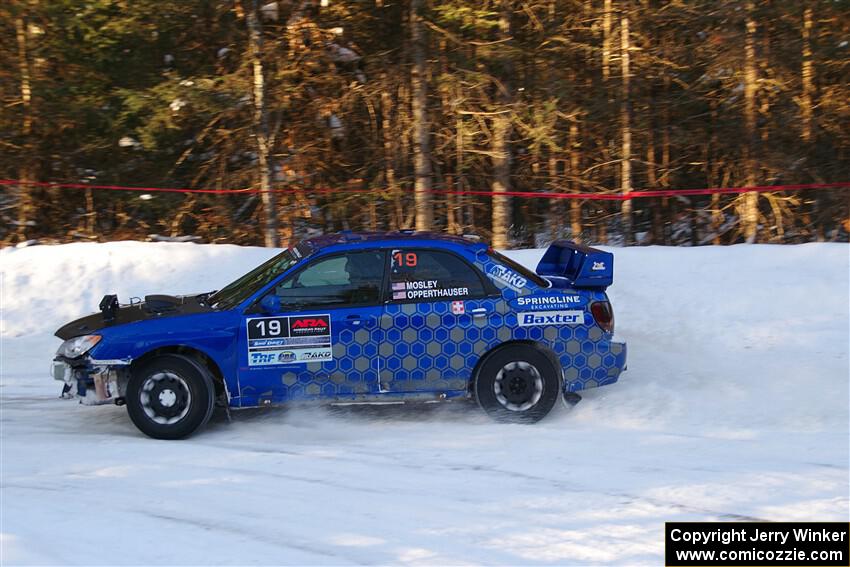 Evan Mosley / Brandon Opperthauser Subaru WRX on SS15, Agren-Hunters II.