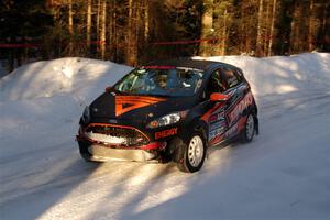 Stepan Kravets / Bohdan Kravets Ford Fiesta ST on SS15, Agren-Hunters II.