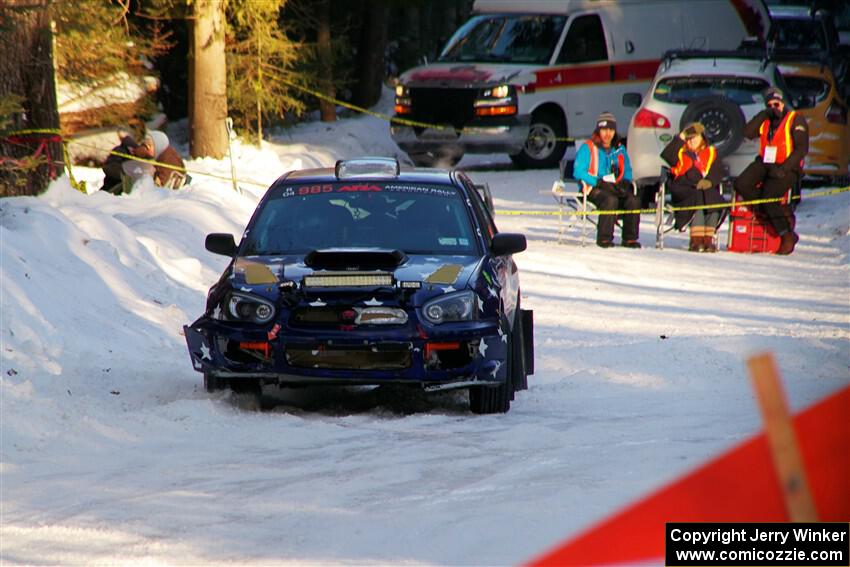 Mike Carr / Jeremy Agostino Subaru WRX STi on SS15, Agren-Hunters II.