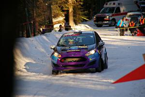 Imogen Thompson / Steve Harrell Ford Fiesta on SS15, Agren-Hunters II.