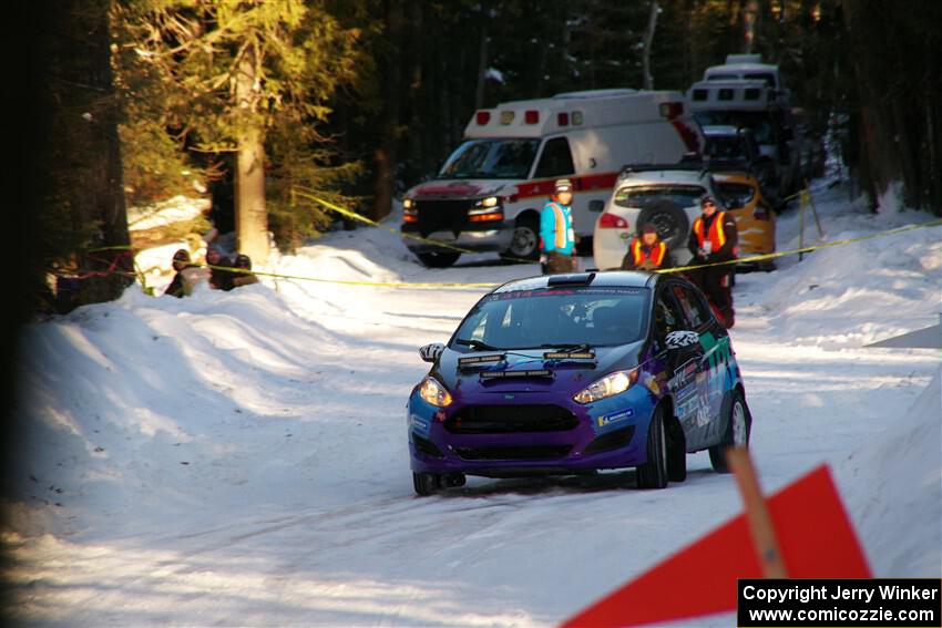 Imogen Thompson / Steve Harrell Ford Fiesta on SS15, Agren-Hunters II.