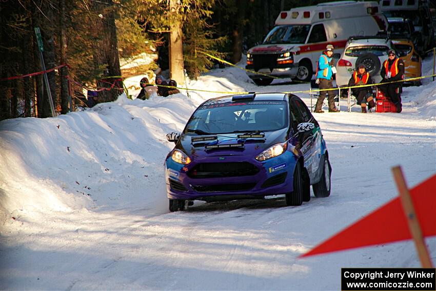Imogen Thompson / Steve Harrell Ford Fiesta on SS15, Agren-Hunters II.