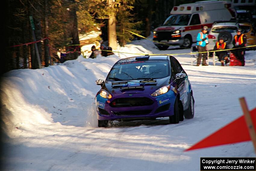 Imogen Thompson / Steve Harrell Ford Fiesta on SS15, Agren-Hunters II.