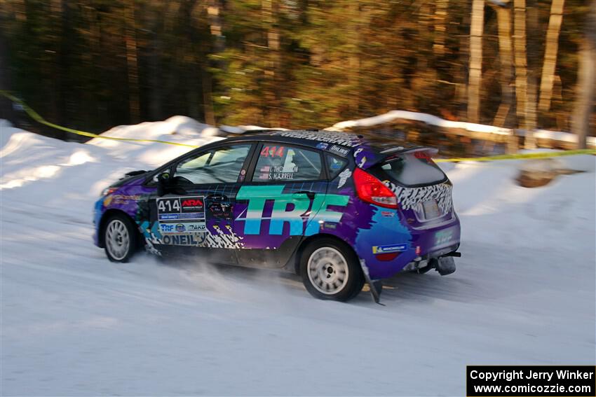 Imogen Thompson / Steve Harrell Ford Fiesta on SS15, Agren-Hunters II.