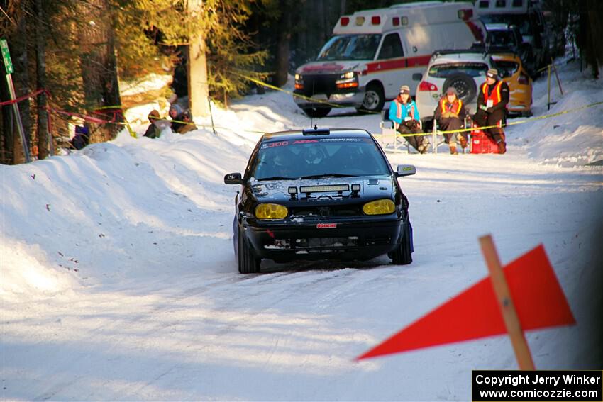 Chase Blakely / Mike Callaway VW GTI GLX on SS15, Agren-Hunters II.