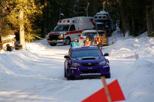 Nick Pysklyvets / Roman Romanchuk Subaru WRX STi on SS15, Agren-Hunters II.