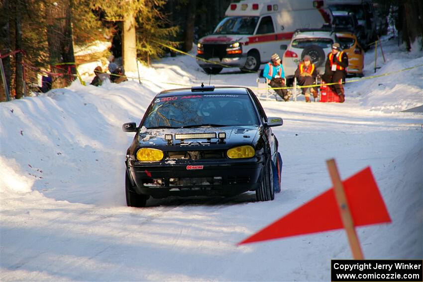Chase Blakely / Mike Callaway VW GTI GLX on SS15, Agren-Hunters II.