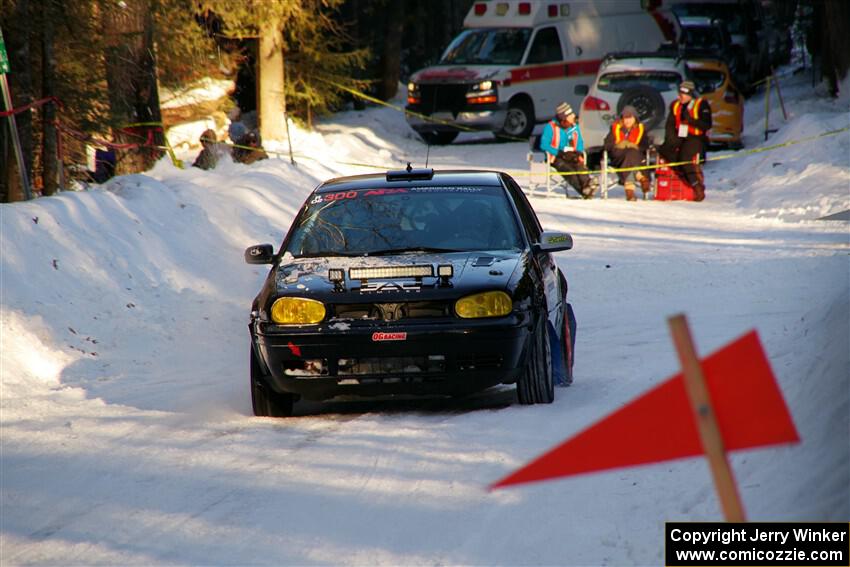 Chase Blakely / Mike Callaway VW GTI GLX on SS15, Agren-Hunters II.