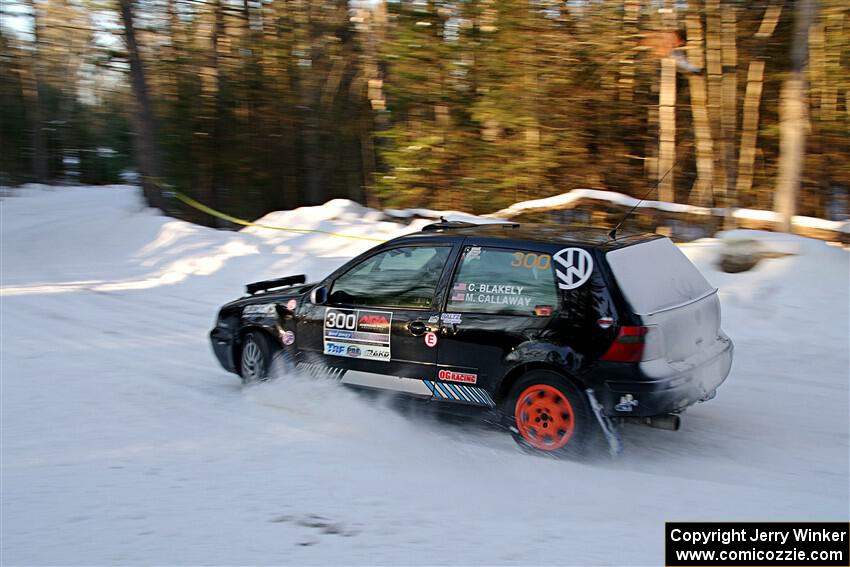 Chase Blakely / Mike Callaway VW GTI GLX on SS15, Agren-Hunters II.