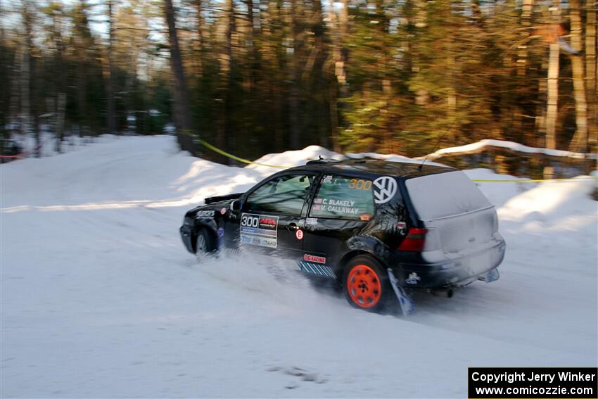 Chase Blakely / Mike Callaway VW GTI GLX on SS15, Agren-Hunters II.