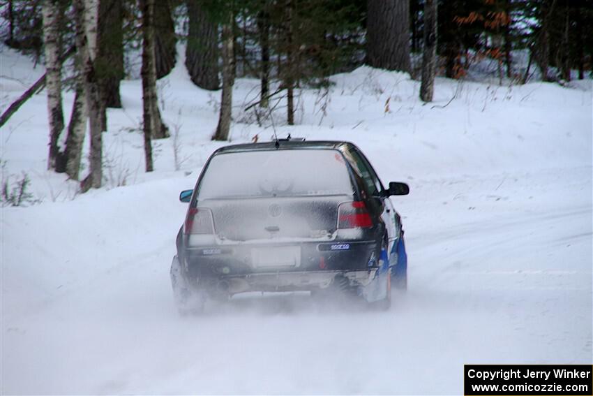 Chase Blakely / Mike Callaway VW GTI GLX on SS15, Agren-Hunters II.