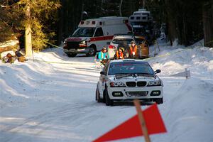 Steve Rowlands / Tessa Jordan BMW 330i on SS15, Agren-Hunters II.