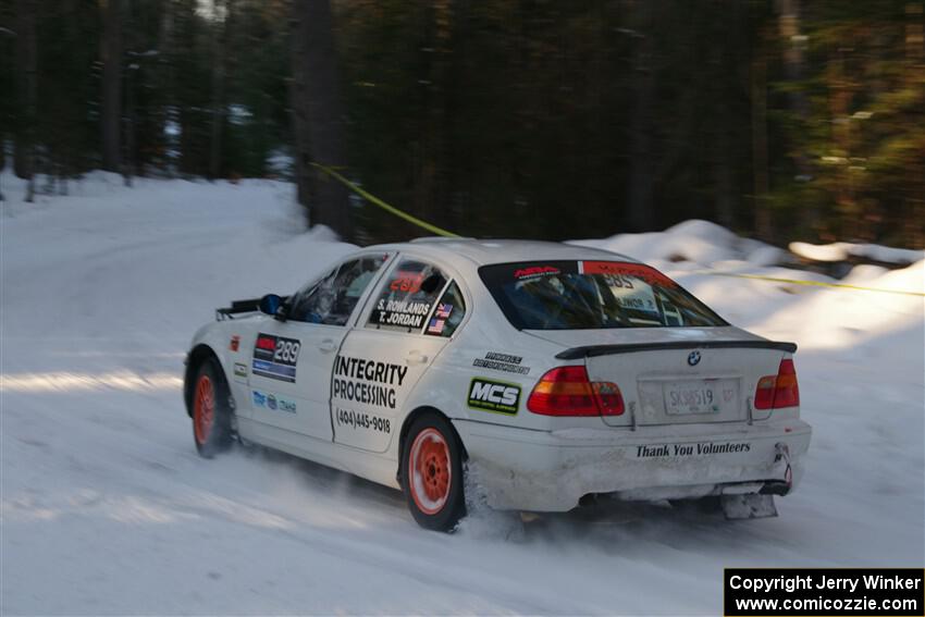 Steve Rowlands / Tessa Jordan BMW 330i on SS15, Agren-Hunters II.