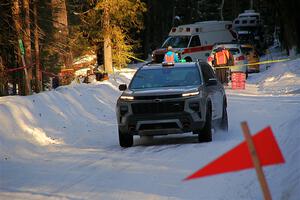 A Chevy Traverse SUV sweeps SS15, Agren-Hunters II.