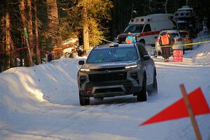 A Chevy Traverse SUV sweeps SS15, Agren-Hunters II.