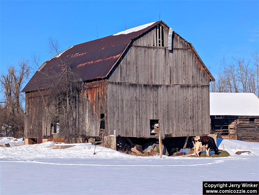 An old barn near the outskirts of Atlanta, Michigan.
