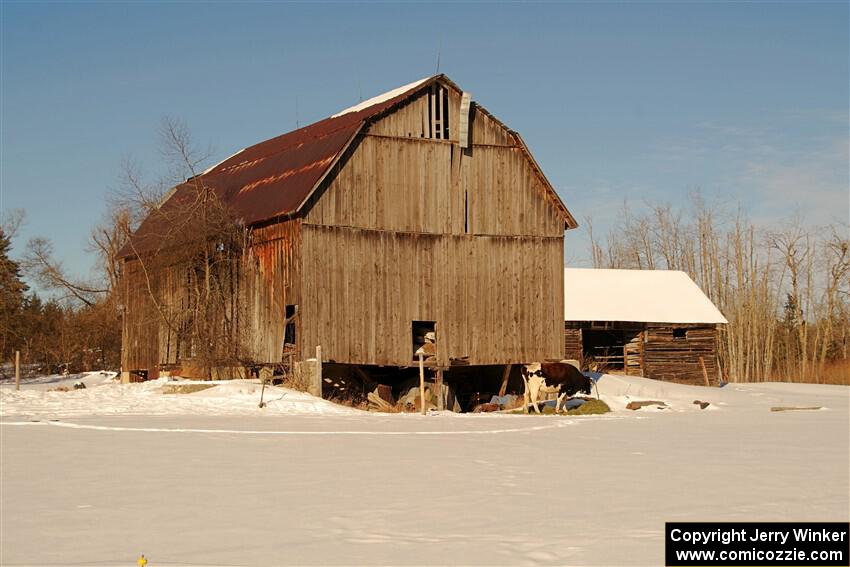 An old barn near the outskirts of Atlanta, Michigan.
