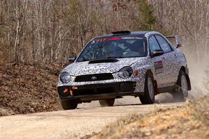 Peter Farrow / Michael Farrow Subaru WRX on SS1, Hazel Creek I.