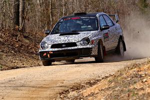 Peter Farrow / Michael Farrow Subaru WRX on SS1, Hazel Creek I.
