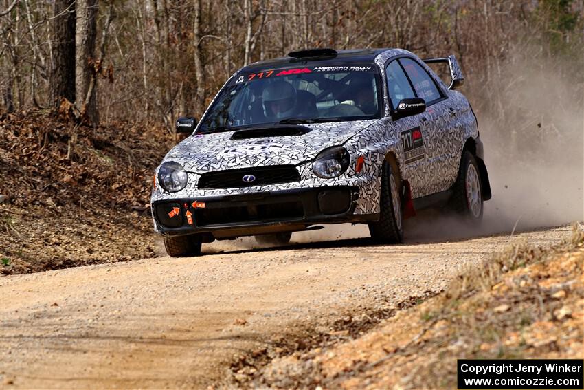 Peter Farrow / Michael Farrow Subaru WRX on SS1, Hazel Creek I.