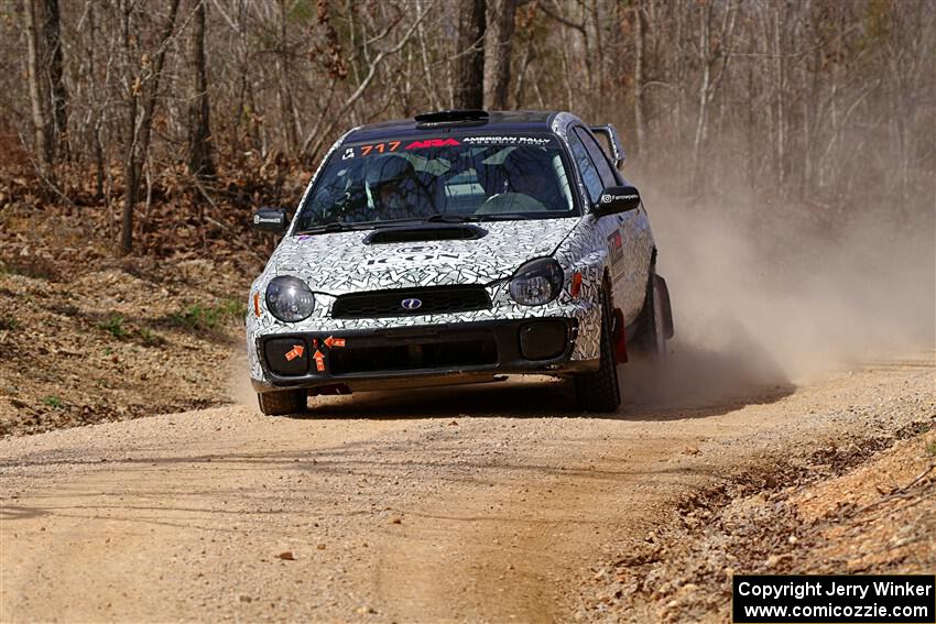Peter Farrow / Michael Farrow Subaru WRX on SS1, Hazel Creek I.