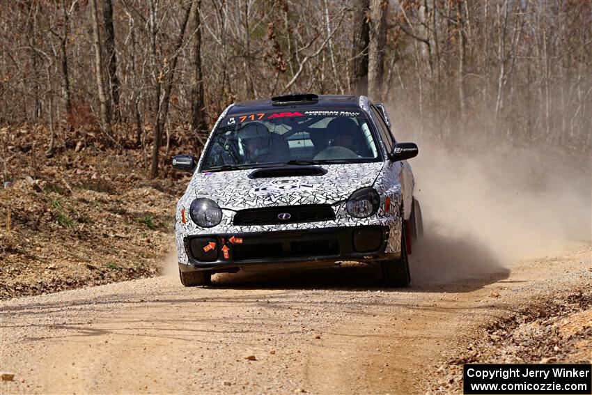 Peter Farrow / Michael Farrow Subaru WRX on SS1, Hazel Creek I.