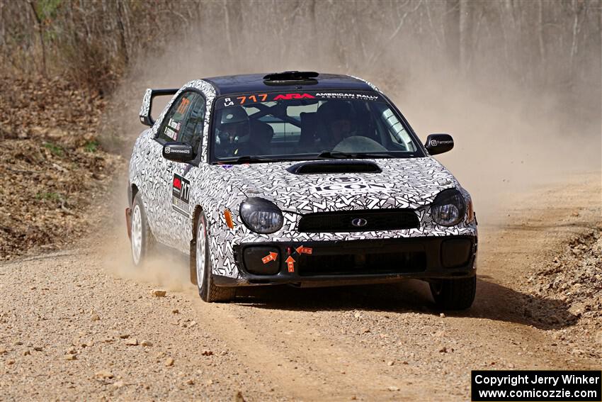Peter Farrow / Michael Farrow Subaru WRX on SS1, Hazel Creek I.