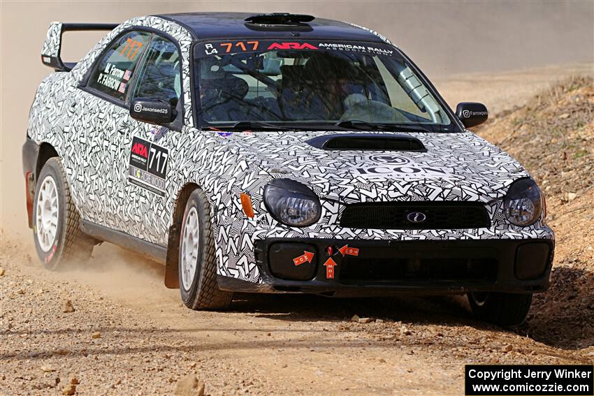 Peter Farrow / Michael Farrow Subaru WRX on SS1, Hazel Creek I.