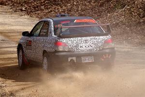 Peter Farrow / Michael Farrow Subaru WRX on SS1, Hazel Creek I.
