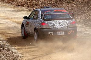 Peter Farrow / Michael Farrow Subaru WRX on SS1, Hazel Creek I.