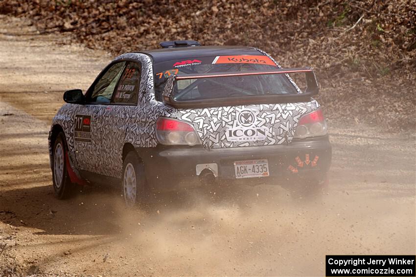 Peter Farrow / Michael Farrow Subaru WRX on SS1, Hazel Creek I.