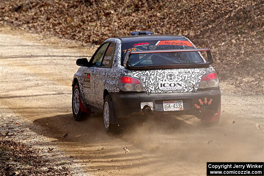 Peter Farrow / Michael Farrow Subaru WRX on SS1, Hazel Creek I.