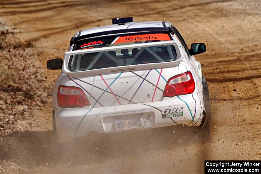 Ian McCarty / Hailey McCarty Subaru Impreza 2.5RS on SS1, Hazel Creek I.