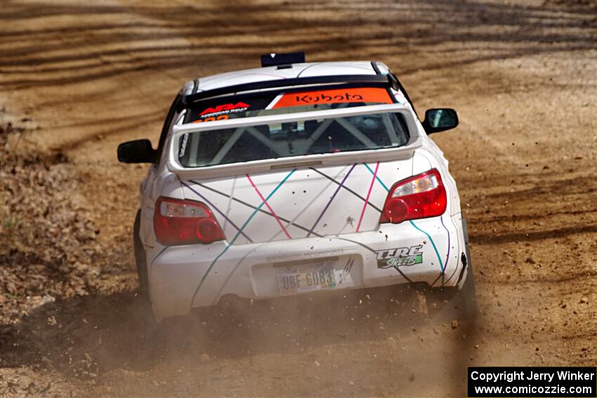 Ian McCarty / Hailey McCarty Subaru Impreza 2.5RS on SS1, Hazel Creek I.