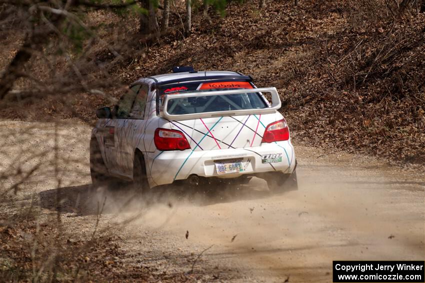 Ian McCarty / Hailey McCarty Subaru Impreza 2.5RS on SS1, Hazel Creek I.