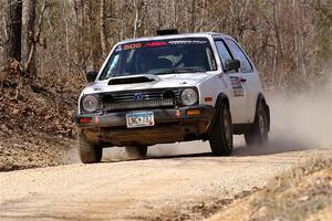 Josh Nykanen / Lars Anderson VW GTI on SS1, Hazel Creek I.