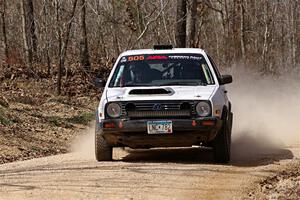 Josh Nykanen / Lars Anderson VW GTI on SS1, Hazel Creek I.