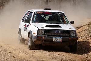 Josh Nykanen / Lars Anderson VW GTI on SS1, Hazel Creek I.