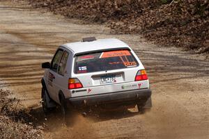 Josh Nykanen / Lars Anderson VW GTI on SS1, Hazel Creek I.