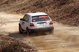Josh Nykanen / Lars Anderson VW GTI on SS1, Hazel Creek I.